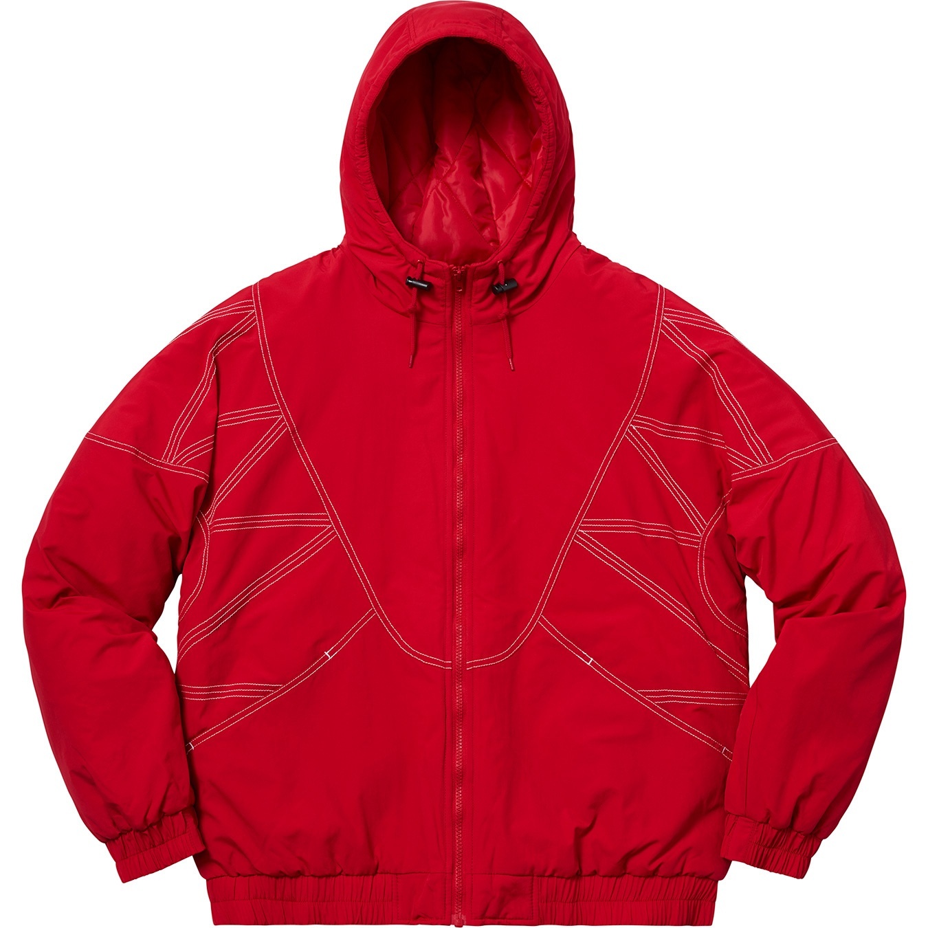 Zig Zag Stitch Puffy Jacket view 17